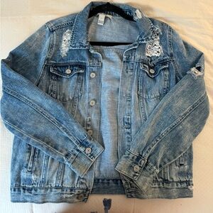 Distressed Denim Jacket